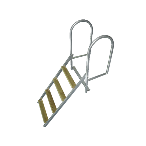 1852 Brostige 4 trin, foldbar, varmgalvaniseret