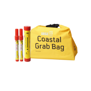 1852 Kystn�rt n�dbluss�t, 2 r�de n�dblus + 1 faldsk�rmsraket