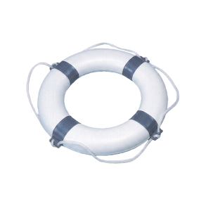 Redningskrans hvid/bl� udvendig �58cm indvendig �34cm