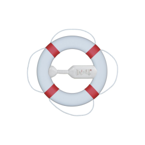 Redningskrans hvid med rd FP 380 med kasteline