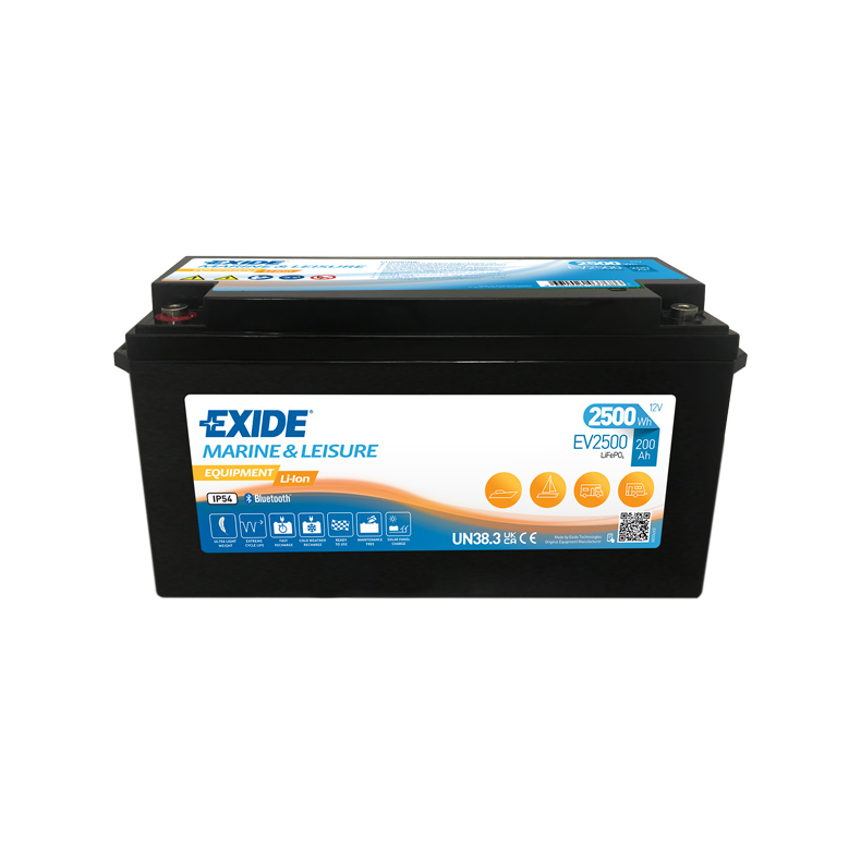 Exide EV2500 lithium batteri 200A