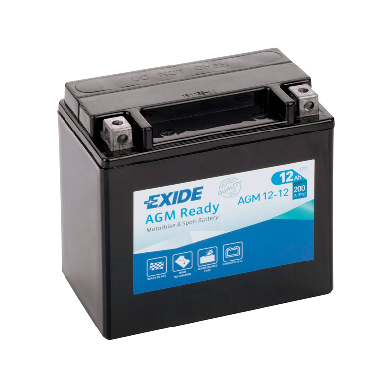 Exide 12V batteri AGM12-12 12AH