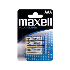Maxell Alkaline AAA / LR 03 batterier - 4stk