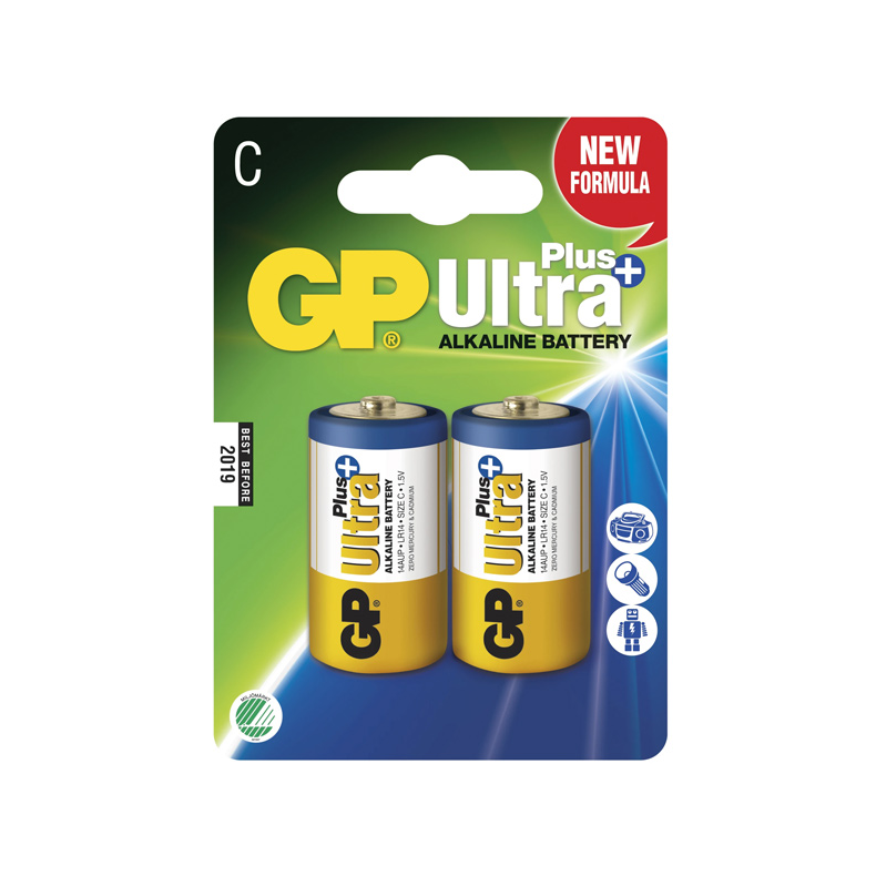 Batteri LR14 mellem 1,5V 2 stk