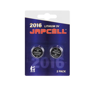 Japcell CR2016 3V lithium batteri 2 stk