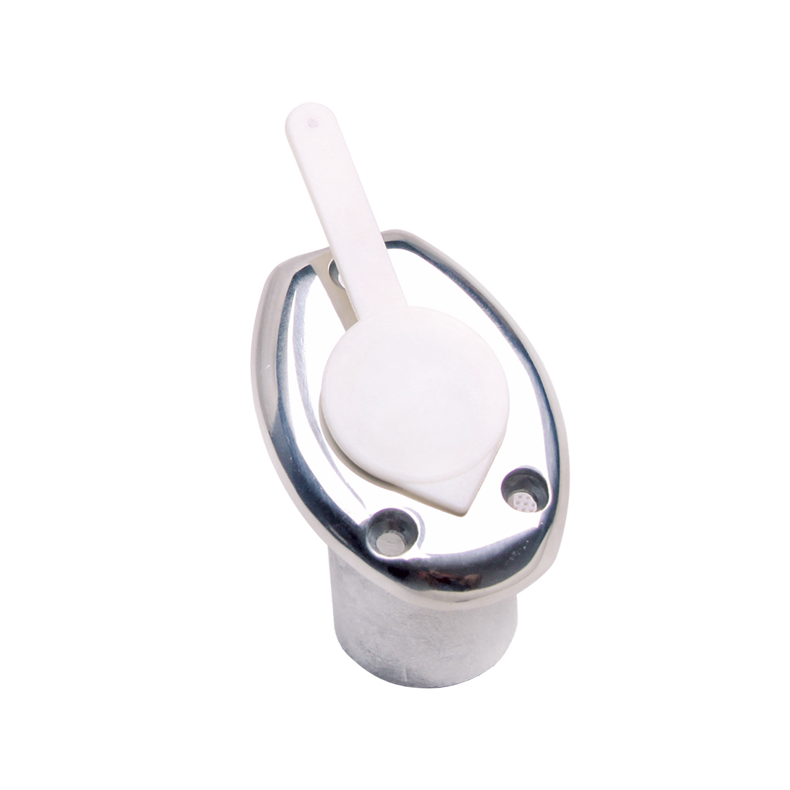 Flagstangsholder AISI 316 med click-on undersnket 20mm