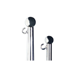 Flagspil AISI 316 med click montering