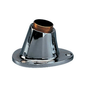 Flagstangsholder dksmonteret : 25mm forkromet messing