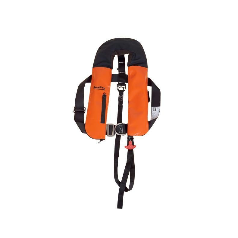 Seapro iso 165n industri arb. pvc/cordura vest med harness h