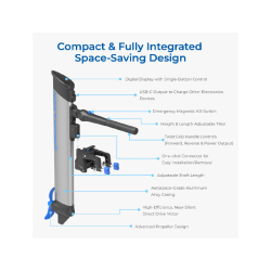 ePropulsion eLite phngsmotor 500W inkl. batteri & AC lader