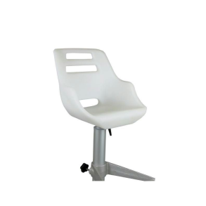 Stol admiral hvid plast