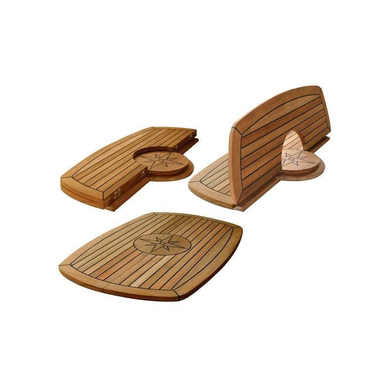 Bordplade circle 94 x 61 teak