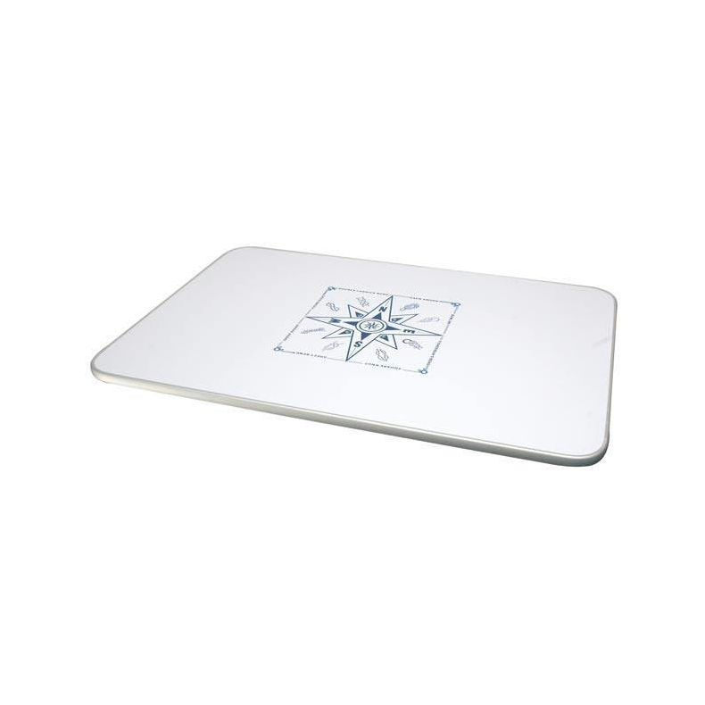 Bordplade Af Fugtbestandig Mdf Plade 85x45x2cm Med Knob/Kompas Motiv