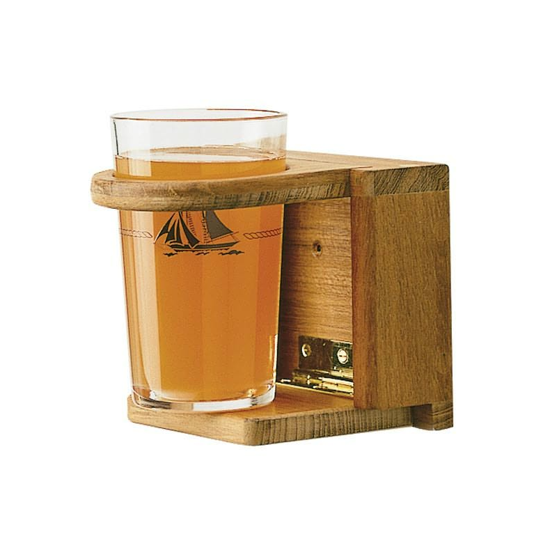 Glasholder Ø 70mm,Teak Klappes