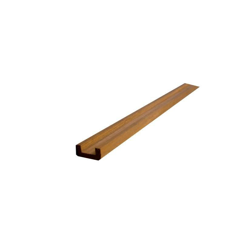 Teakliste U-Profil 24 X 12 X 10 X 2000mm