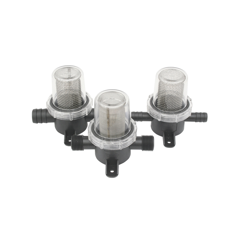 Vandfilter in-line med fin RF si, 12mm gevind