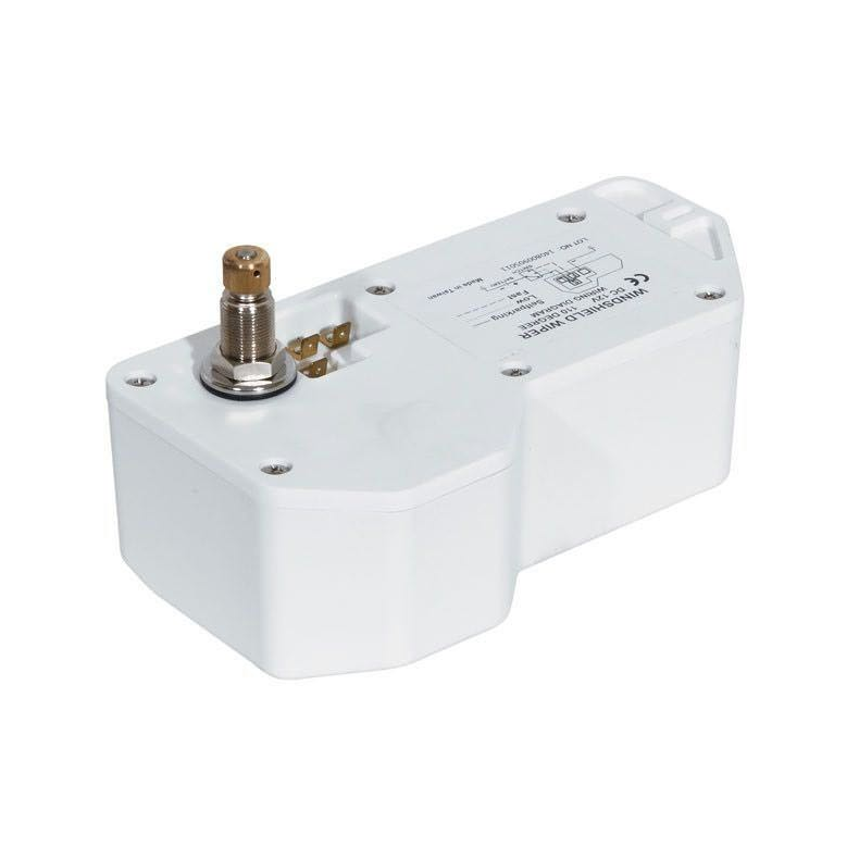 Viskermotor vandtt hus, 12V med 25mm aksel
