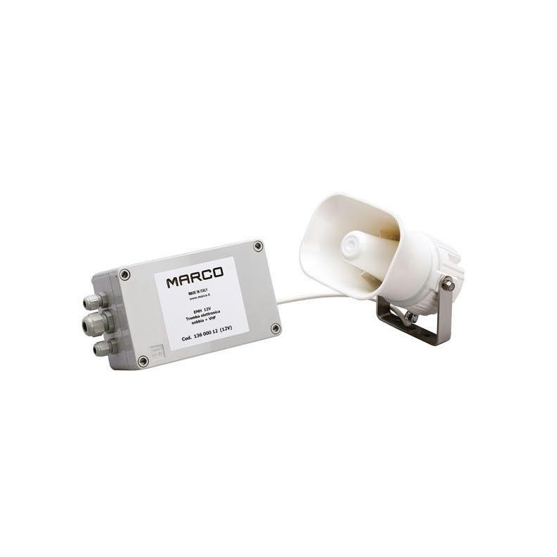 Marco elektronisk signalhorn m/elektronikboks HORN ELEKTRONISK 12V