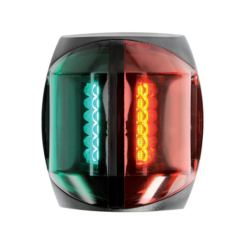 Styr-/bagbord lanterne 2-delt LED flad top