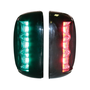 Lalizas LED lanterne styr-/bagbord st 2NM med sort hus