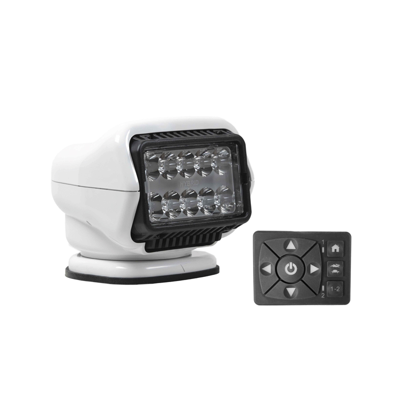 Golight S�gelygte Stryker ST Hybrid, LED 12V tr�dl�s hvid