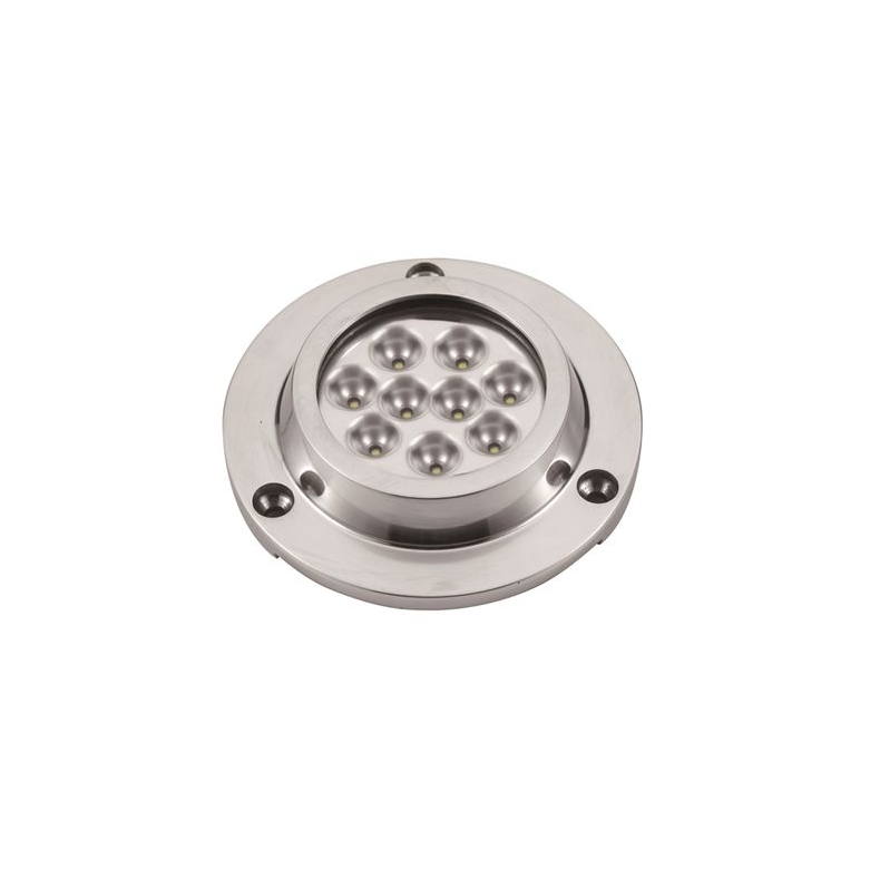 Undervandslys pbygning 21.6W 10-30V 9 LED bl