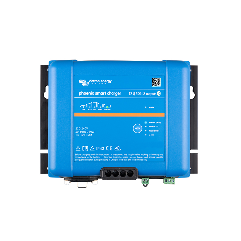 Victron Phoenix Smart IP43 lader, 12/24V Victron Phoenix Smart IP43 lader 12V 50A(1+1) husk 25.0856