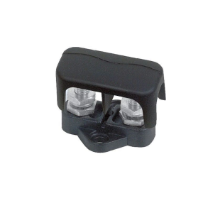 BEP samleblok sort dobb. 6mm med dksel