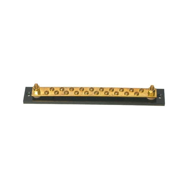 El-samleblok messing +/- af 20 ledninger