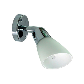 Kjelampe krom med opalskrm 3W LED