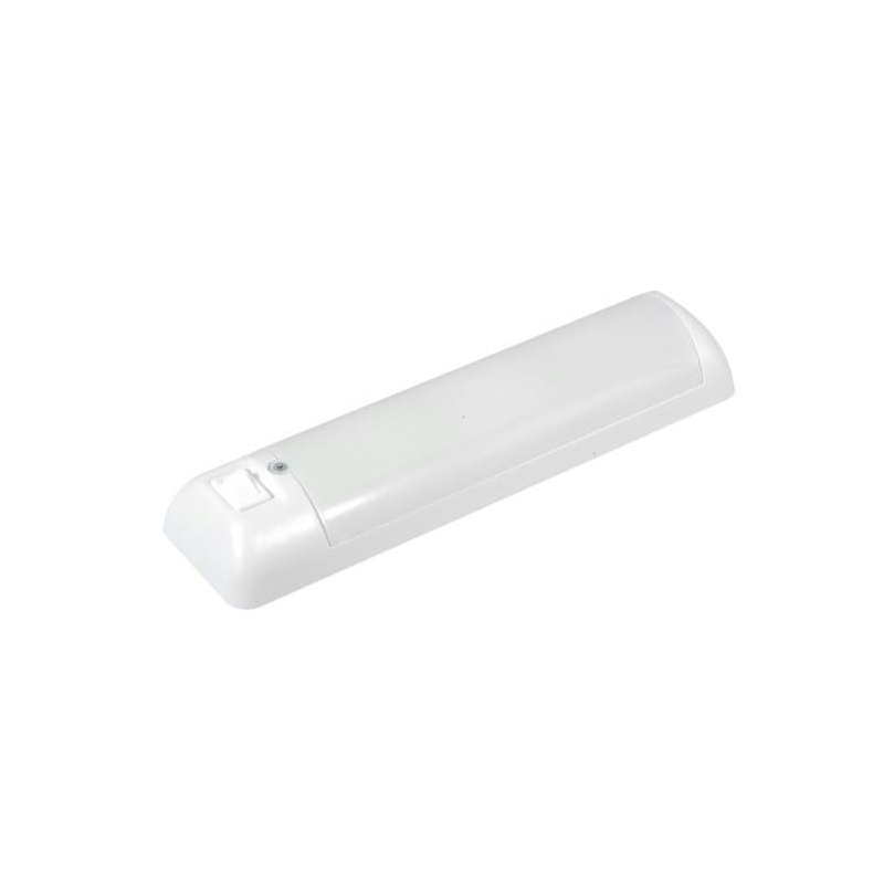 Lysstofarmatur hvid 12V LED 80 lumen indbygget LED strip 0,75W