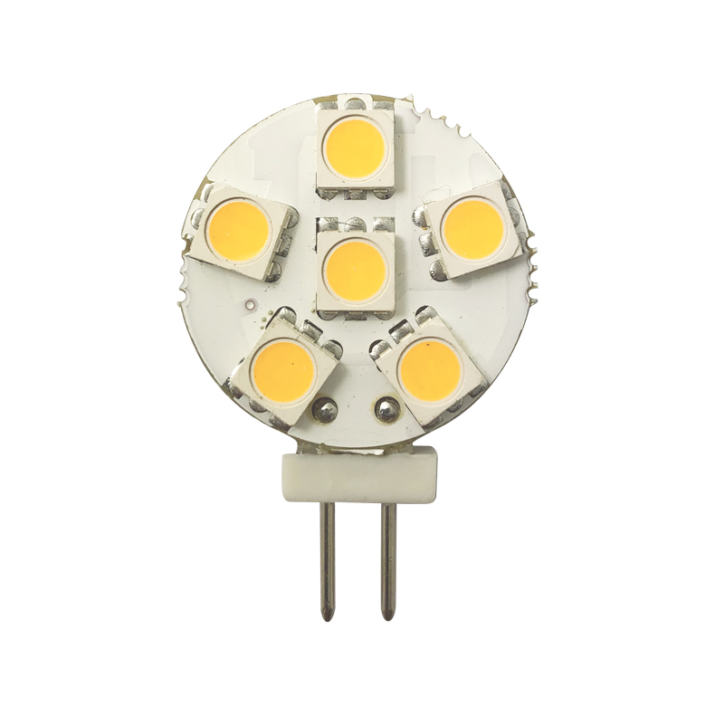 1852 LED G4 spot side pin 24mm 10-35vdc 1/10W - 2 pak