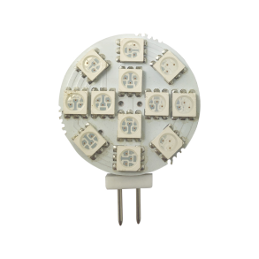 1852 LED G4 rd/hvid sidepin 30mm 10-30V 0,5/1,4/10W 2 pak