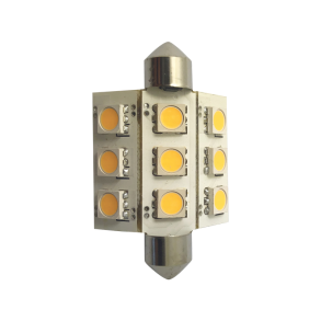 1852 LED pinolpre 42mm 10-36vdc 2/15W - 2 pak