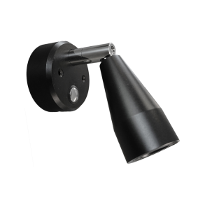 Casolux Mary Wall vglampe alu. sort 3000K 10-30v