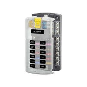 Blue Sea Sikringsboks 12 Stk med minus