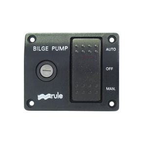 Rule pumpepanel 24v/32v med 3-vejs kontakt og sikring