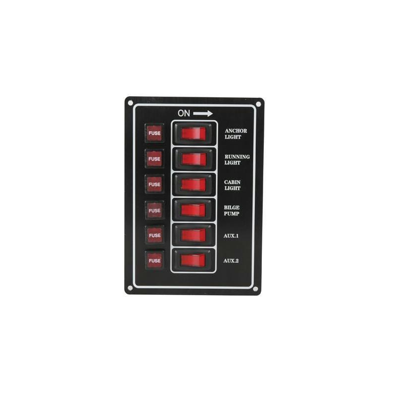 Strmpanel 6 kontakt vertikal