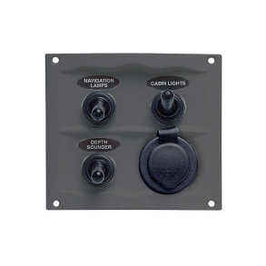 BEP strmpanel 3 kontakter.12V udtag