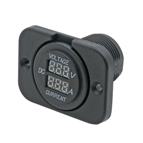 1852 panel med volt- & amperemeter 6-30 Vdc 0-10Amp