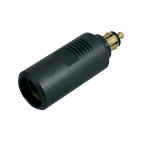 Hanstik lille med adapter til cigarret stik 12/24V 16 amp