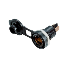 Indbygnings stik lille med beskyttelsesdksel 12/24V 16amp