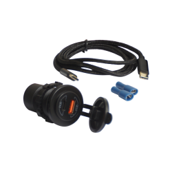 1852 USB udtag IP65 12/24V USB-A & USB-C