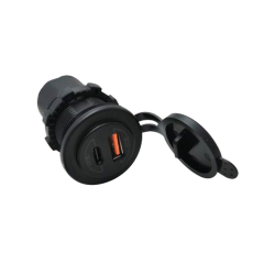 1852 USB udtag IP65 12/24V USB-A & USB-C