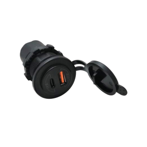 1852 USB udtag IP65 12/24V USB-A & USB-C med 1m kabel