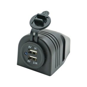 1852 pbygnings dobbelt usb udtag 5V 1 & 2,1Amp