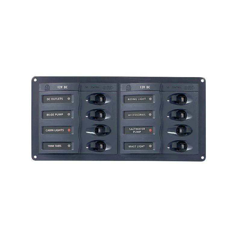 Bep lux strømpanel 8 kont.12v