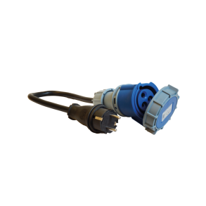 1852 CEE 220V hun IP67 til Schuko han - 2.5mm2 kabel 0,5M