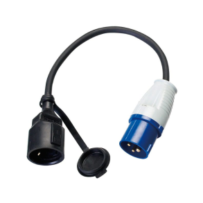 1852 CEE 220V han til almindelig hun - 0.50m kabel 2.5kv