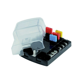 Sikringsboks til 6 sikringer max 20Amp